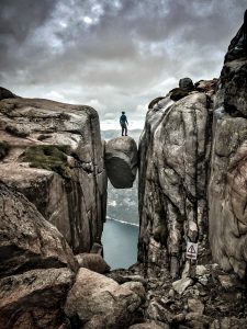 Me standing on Kjerag