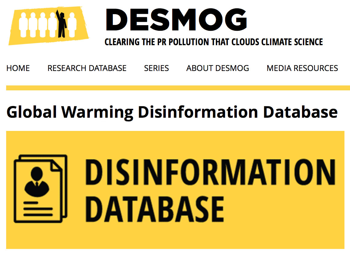 Global Warming Disinformation Database