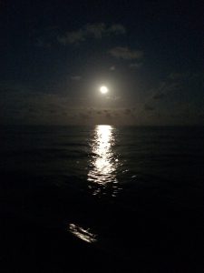 Moon over the sea