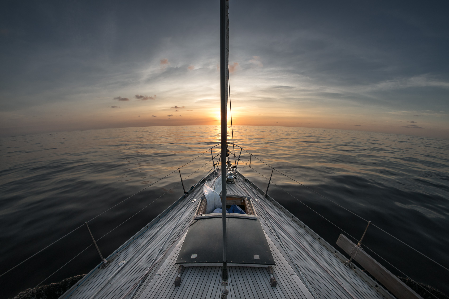 Sailing into the sunset