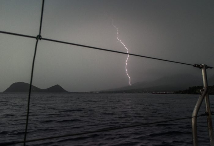 A thunderstorm in Dominica